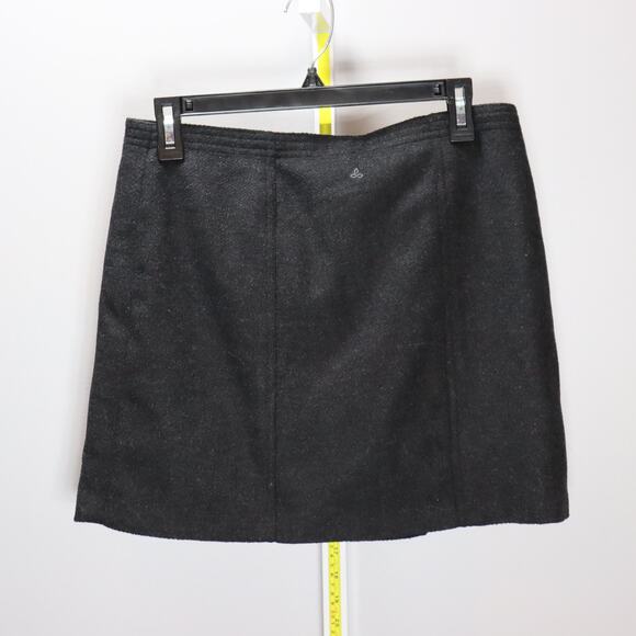prAna Wool Blend Button-Front Mini Skirt – Size 4 NWT - Picture 2 of 4